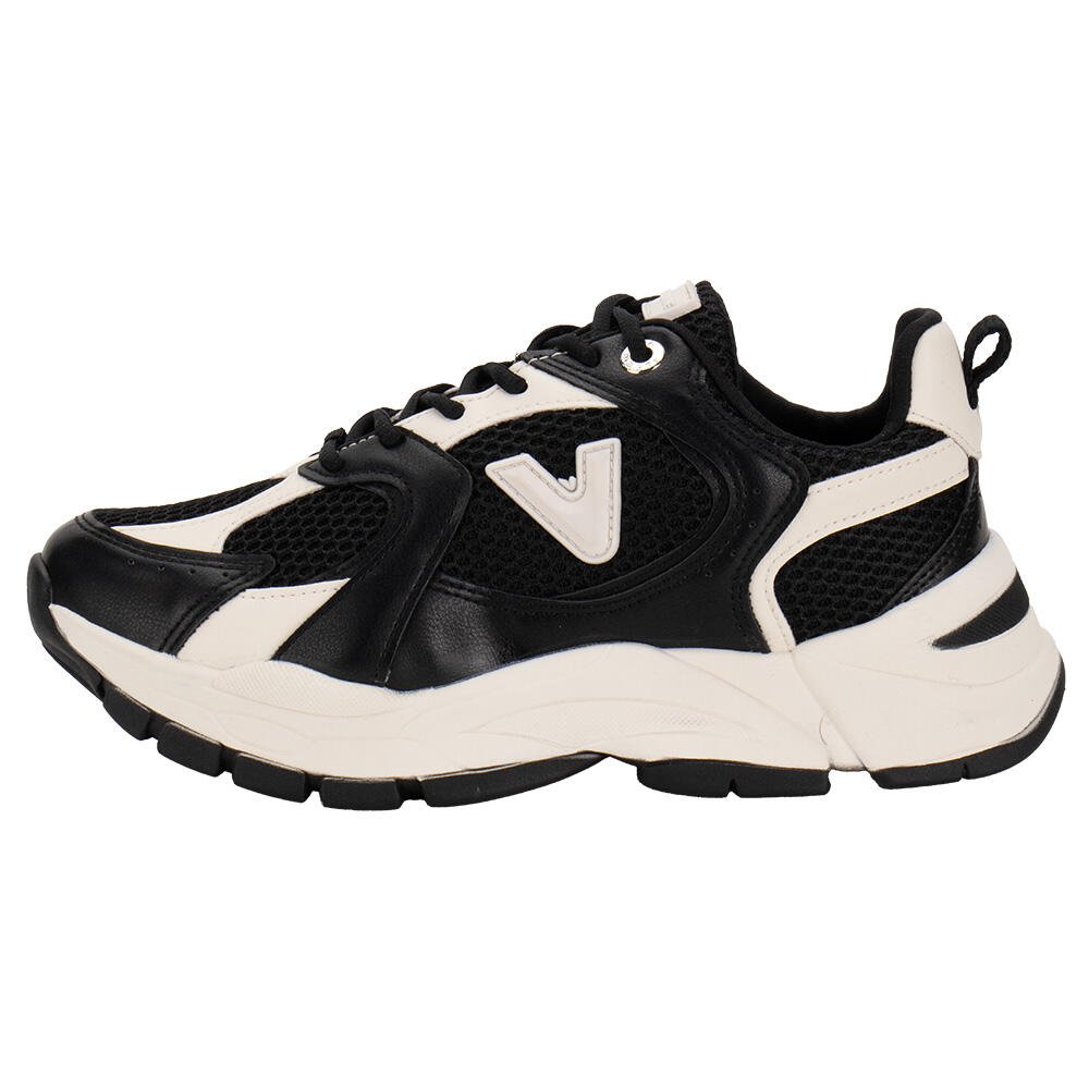 TÊNIS FEMININO CHUNKY VIA MARTE 140010 Preto/Bege 2