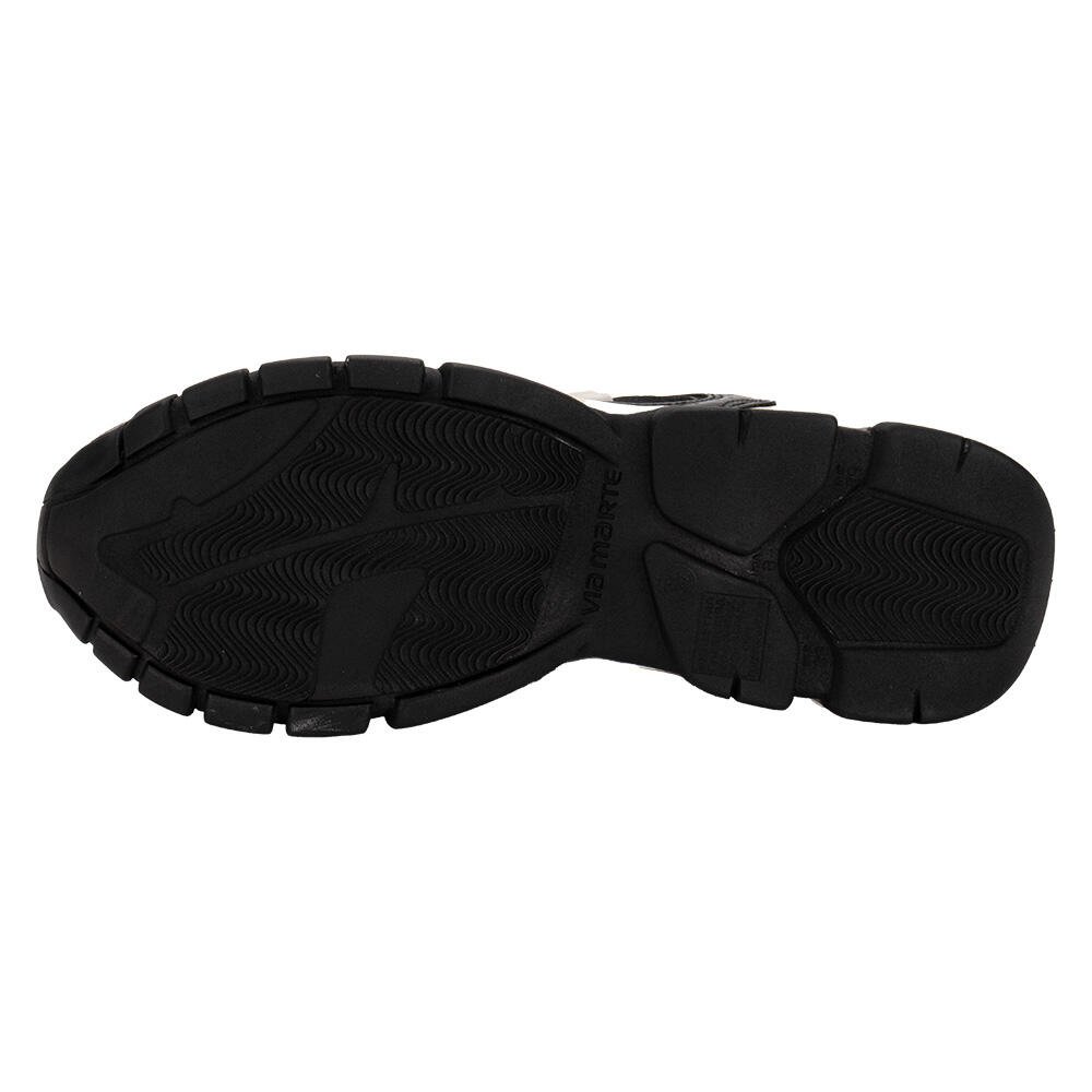TÊNIS FEMININO CHUNKY VIA MARTE 140010 Preto/Bege 5