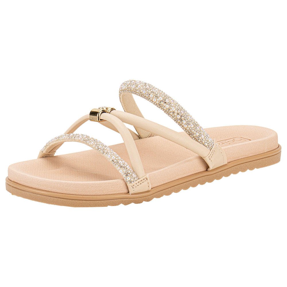 TAMANCO FEMININO FLAT BEIRA RIO 8529102 Bege 1