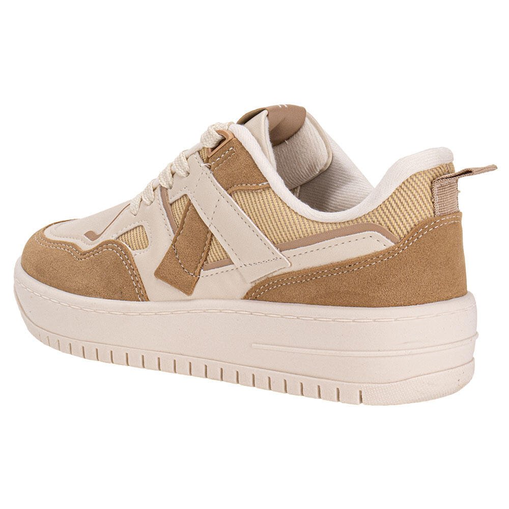 TÊNIS FEMININO CASUAL VIZZANO 1389125 Café/Bege 3