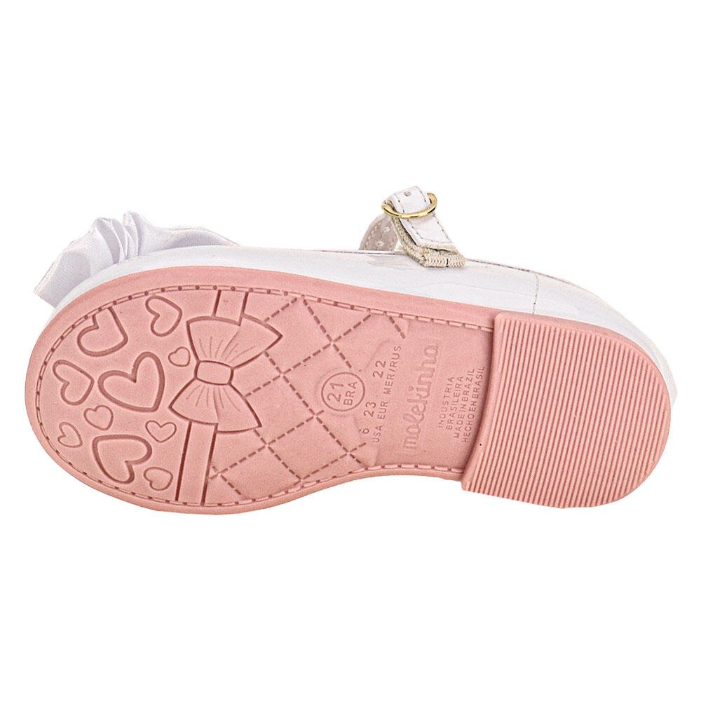 SAPATILHA INFANTIL BABY MOLEKINHA 21061066 Branco 4