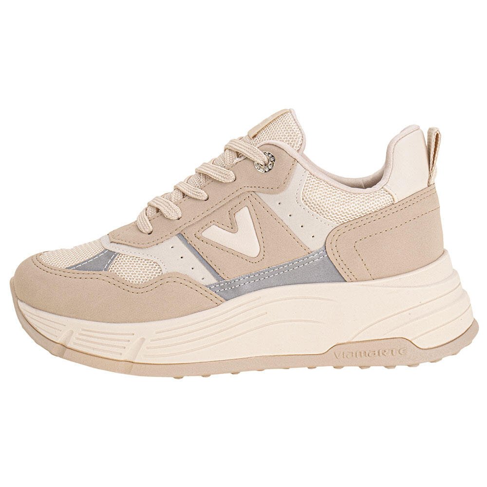 TÊNIS FEMININO CASUAL VIA MARTE 229001 Bege 2