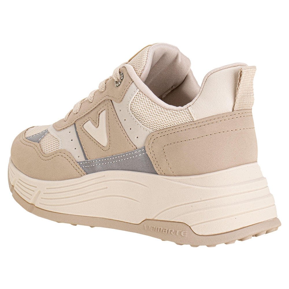 TÊNIS FEMININO CASUAL VIA MARTE 229001 Bege 3