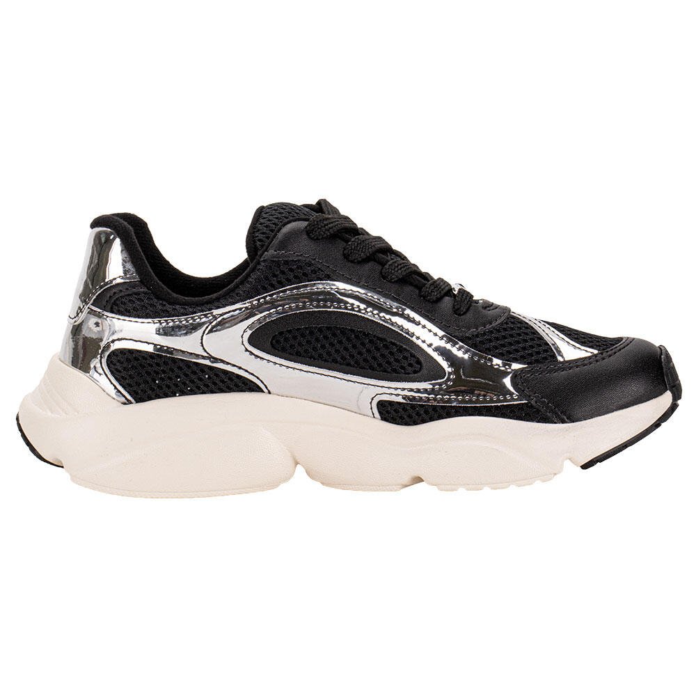 TÊNIS FEMININO CHUNKY VIZZANO 1440100 Preto/Prata 5