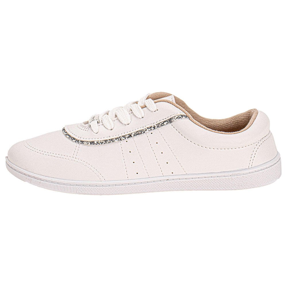 TÊNIS FEMININO CASUAL MOLECA 5605470 Branco 2