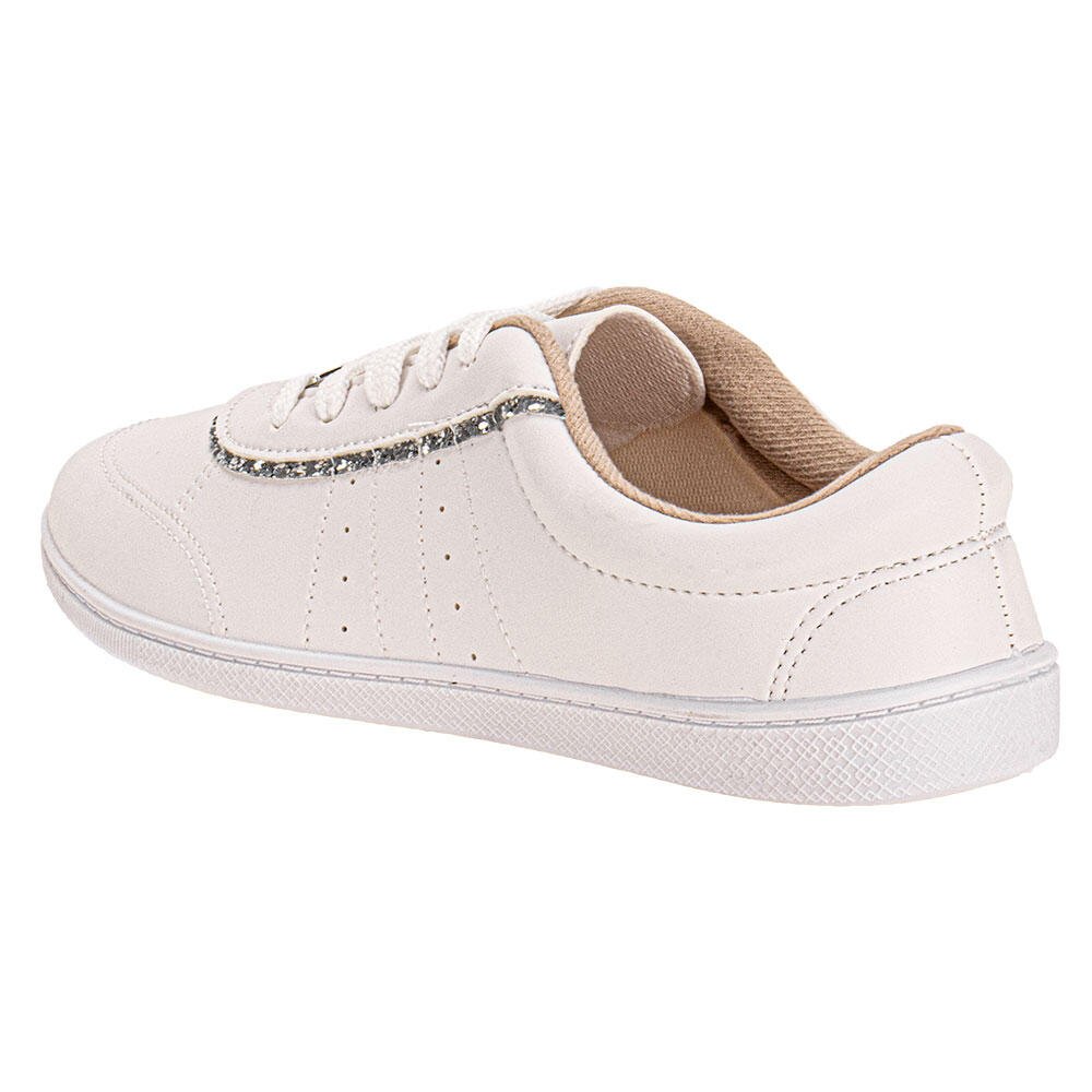 TÊNIS FEMININO CASUAL MOLECA 5605470 Branco 3