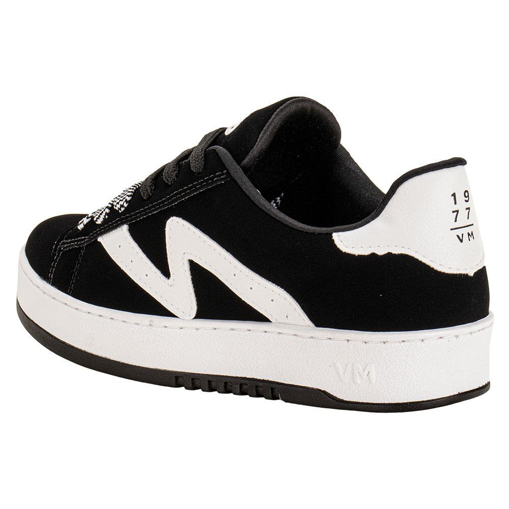 TÊNIS FEMININO CASUAL VIA MARTE 069007 Preto/Branco 3