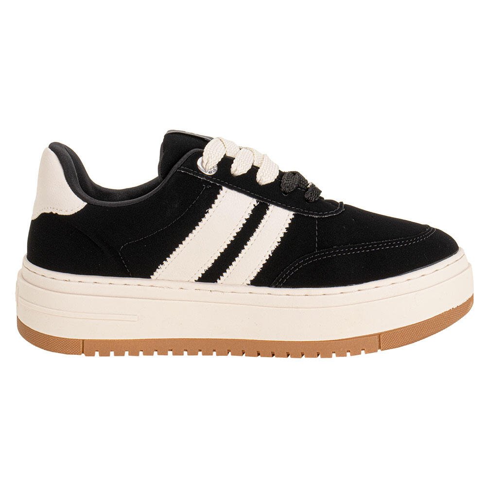TÊNIS FEMININO CASUAL VIA MARTE 233004 Preto/Nobuck 5