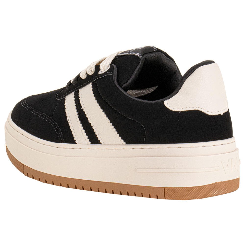TÊNIS FEMININO CASUAL VIA MARTE 233004 Preto/Nobuck 3