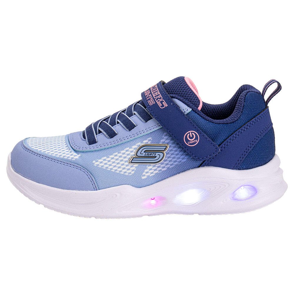 Tênis Infantil Light Sola Glow Skechers 303714L Azul 2