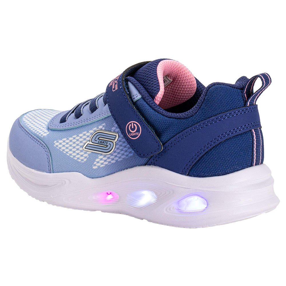Tênis Infantil Light Sola Glow Skechers 303714L Azul 3
