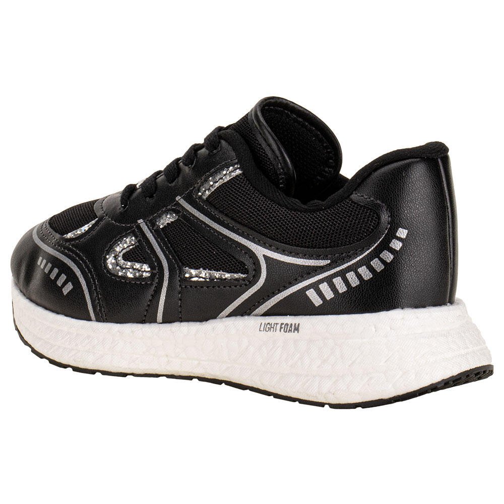 TÊNIS INFANTIL MOLEKINHA 2580104 Preto/Prata 3