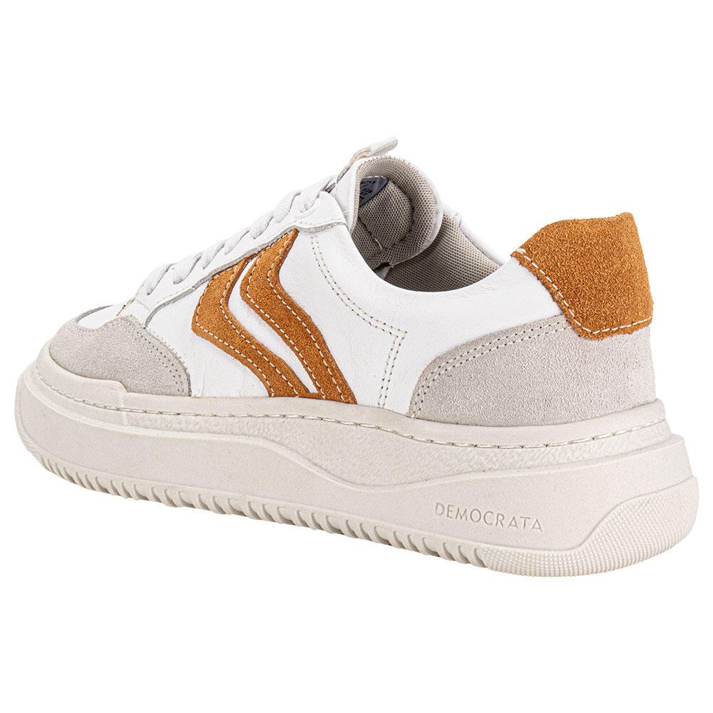 TÊNIS FEMININO BLOCK DEMOCRATA 616102 Branco/Bege 3
