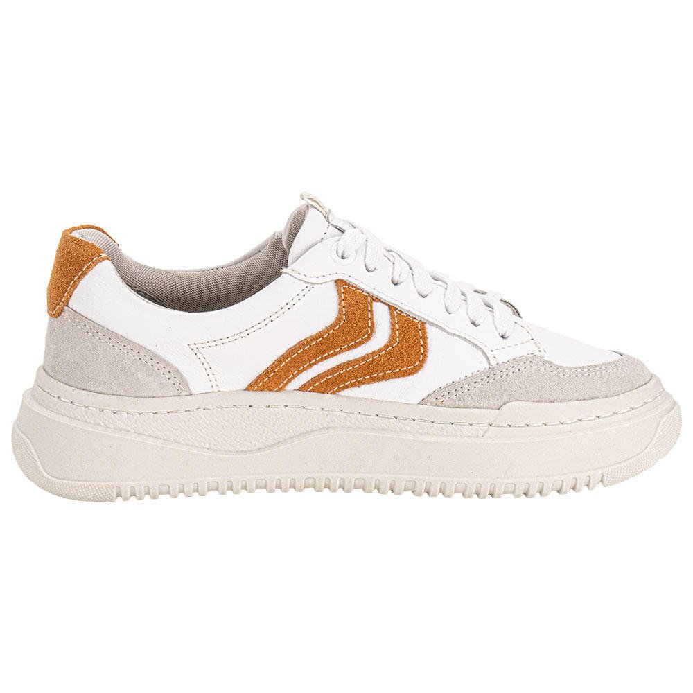 TÊNIS FEMININO BLOCK DEMOCRATA 616102 Branco/Bege 5