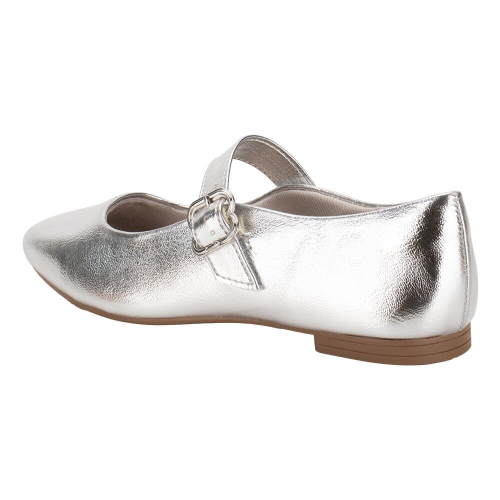 SAPATILHA FEMININA FLAT DAKOTA DA231 Prata 2