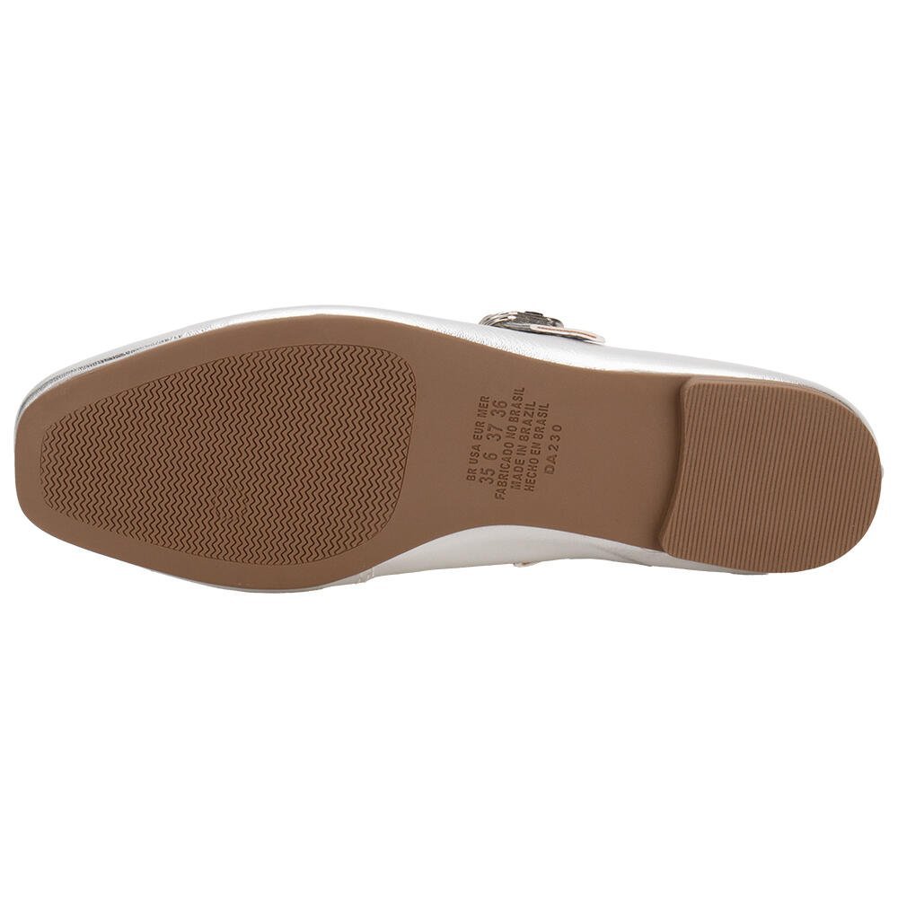 SAPATILHA FEMININA FLAT DAKOTA DA231 Prata 3