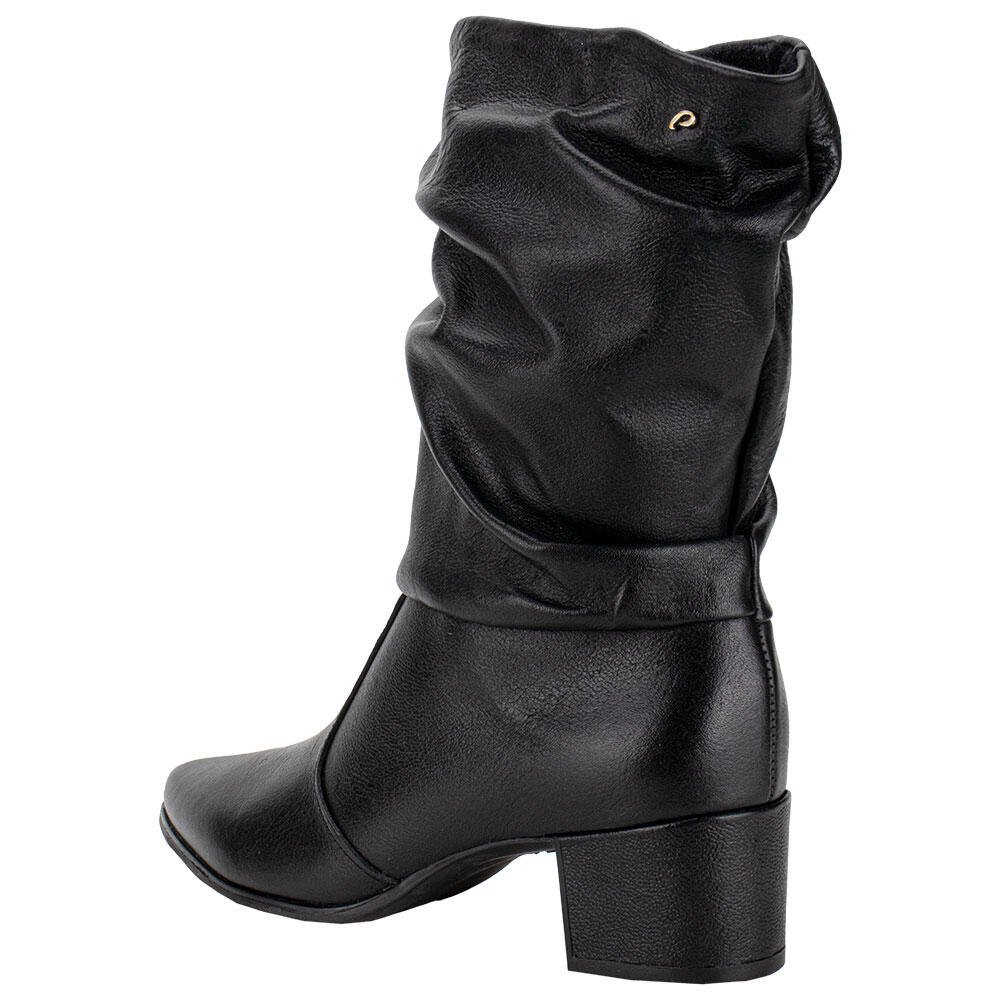 BOTA FEMININA SLOUCH CANO MÉDIO PEGADA 280901 Preto 3