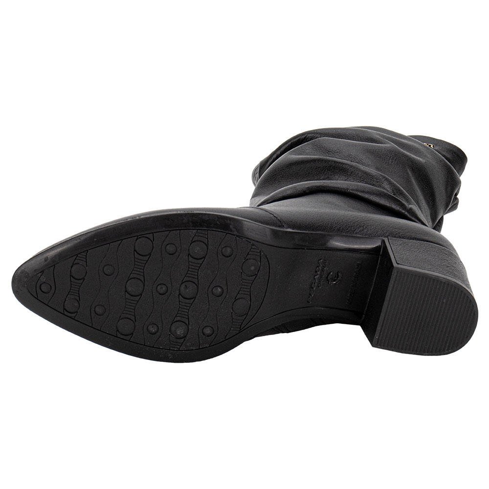 BOTA FEMININA SLOUCH CANO MÉDIO PEGADA 280901 Preto 4