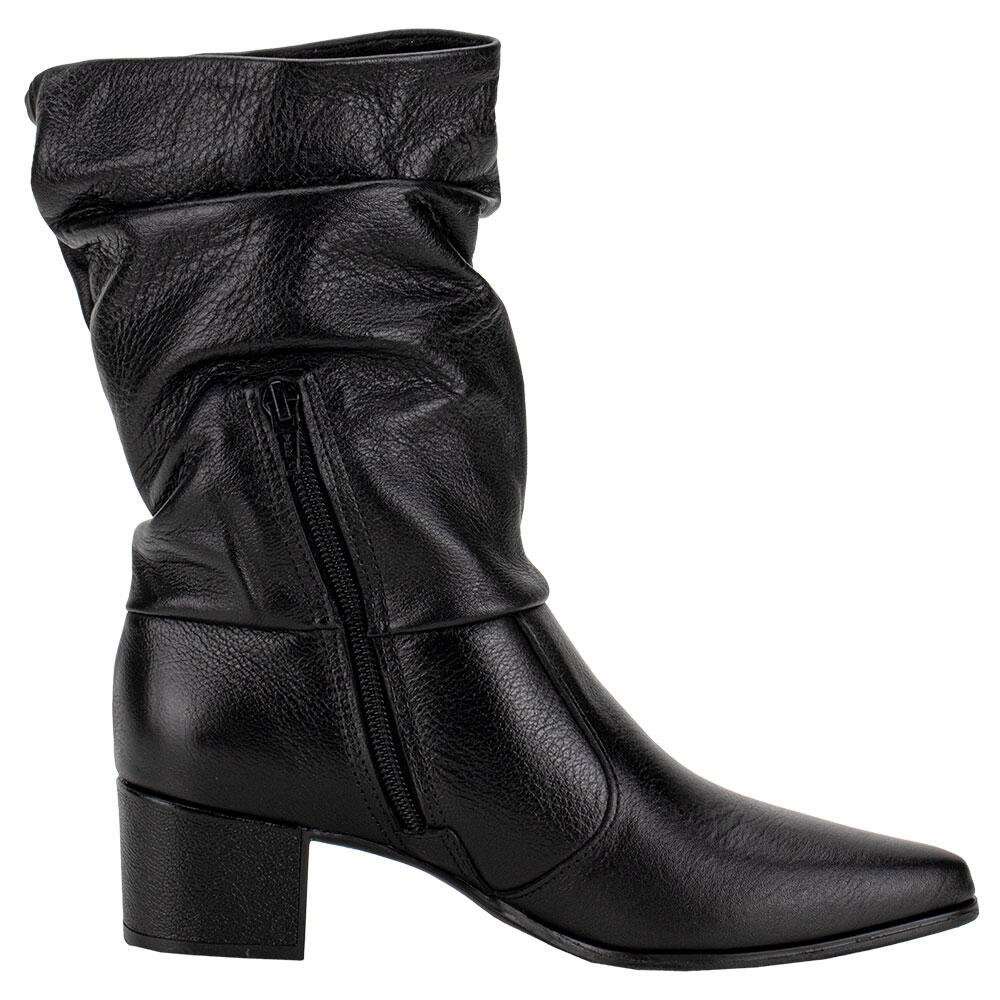 BOTA FEMININA SLOUCH CANO MÉDIO PEGADA 280901 Preto 5