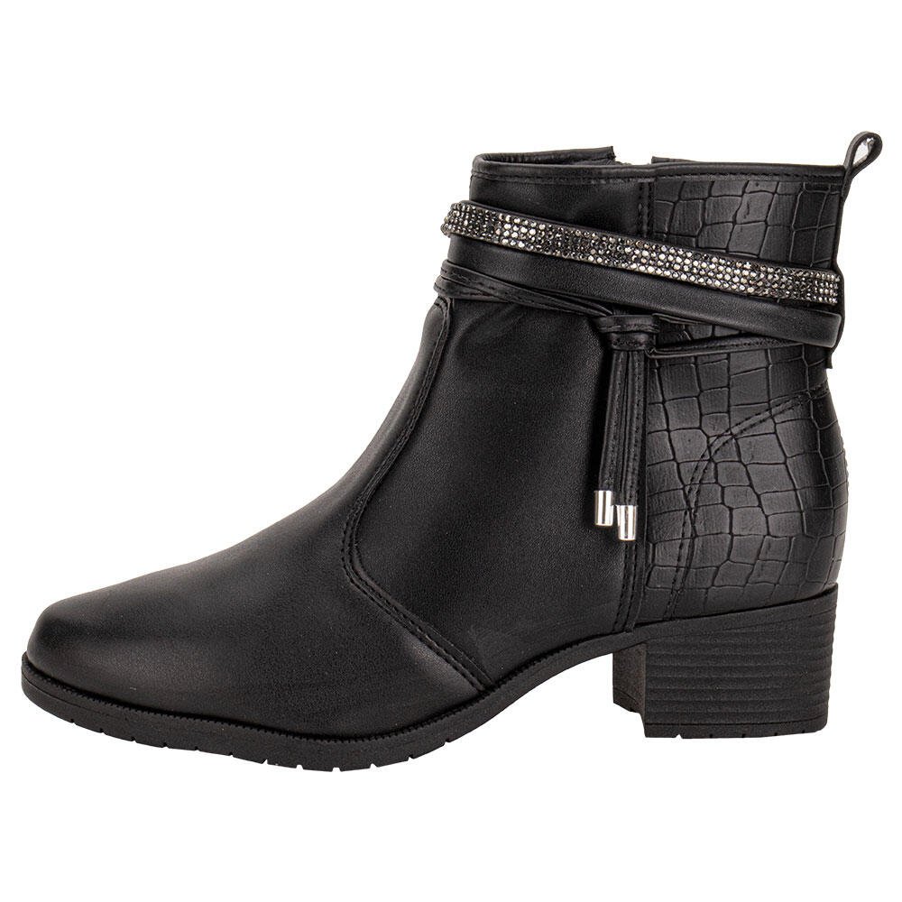 BOTA FEMININA CANO BAIXO MOLECA 5346103 Preto 2