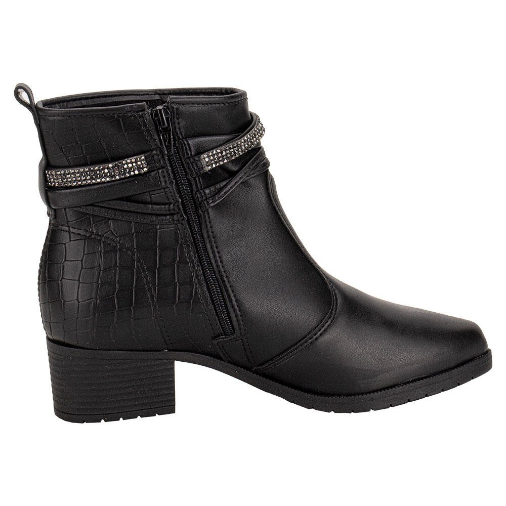BOTA FEMININA CANO BAIXO MOLECA 5346103 Preto 5