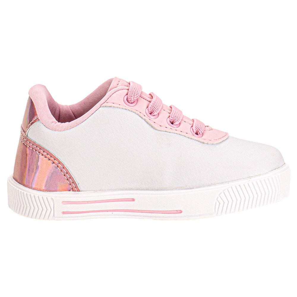 TÊNIS INFANTIL LINDA JÚ 202538 Branco/Rosa 5