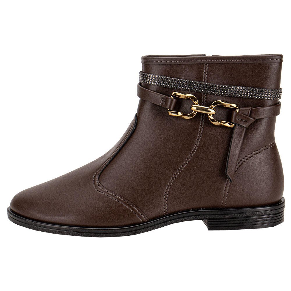 BOTA FEMININA CANO BAIXO BEIRA RIO 9085106 Café 2