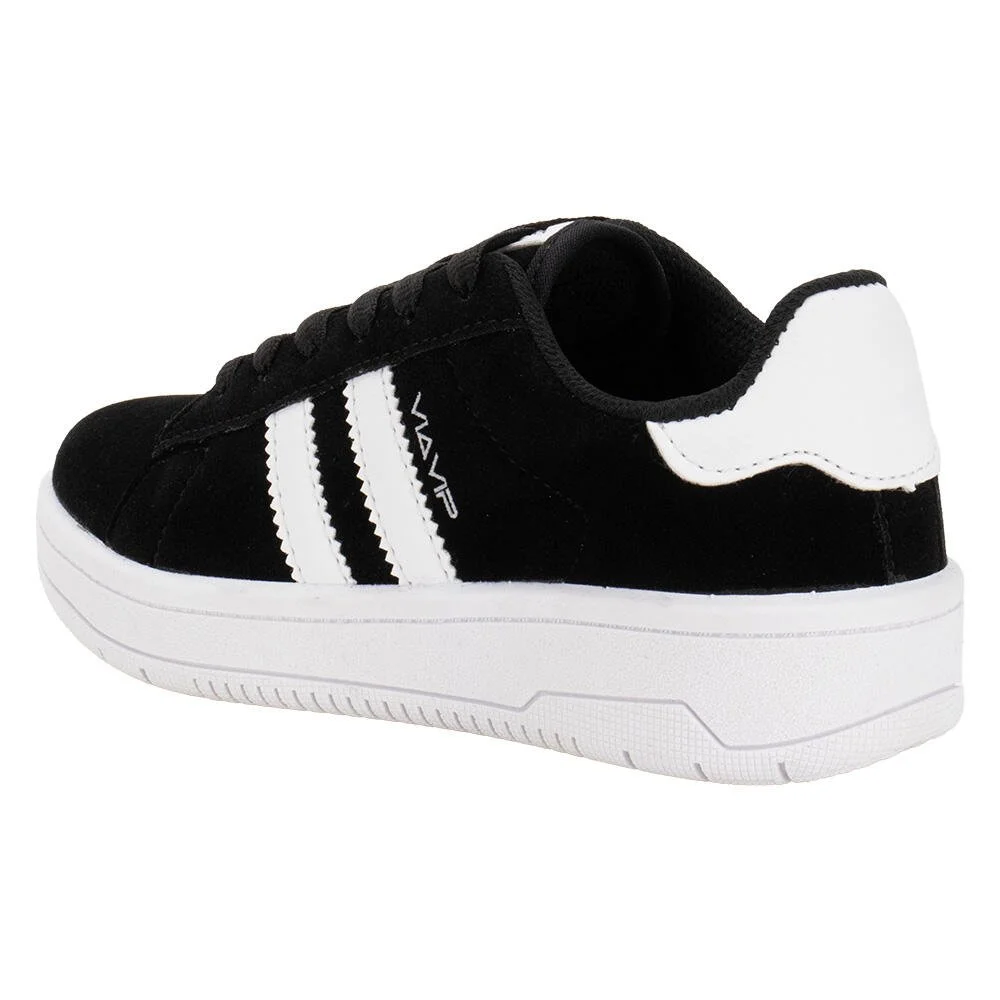 TÊNIS INFANTIL VIA VIP VV4511 Preto/Branco 2