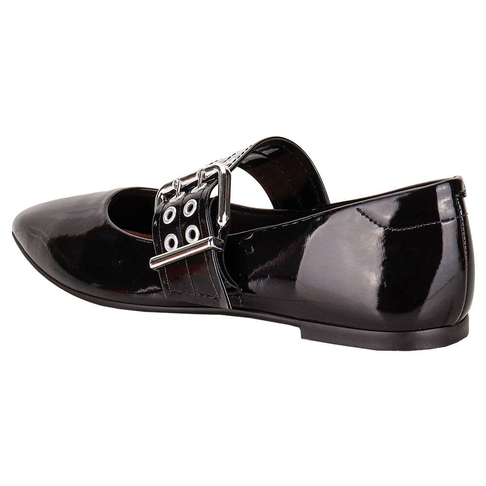 SAPATILHA FEMININA FLAT MOLECA 5821103 Verniz/Preto 3
