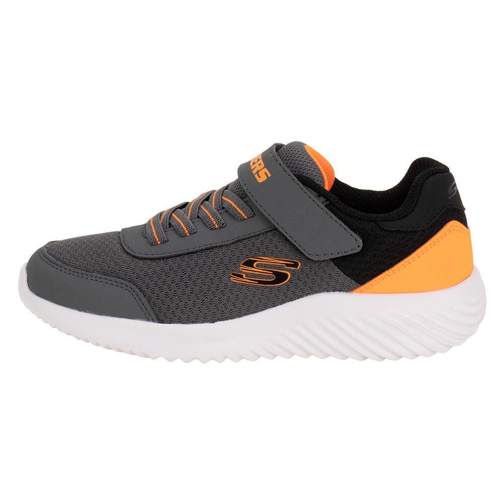 TÊNIS INFANTIL BOUNDER TREKZIC SKECHERS 403908L Cinza/Laranja 2