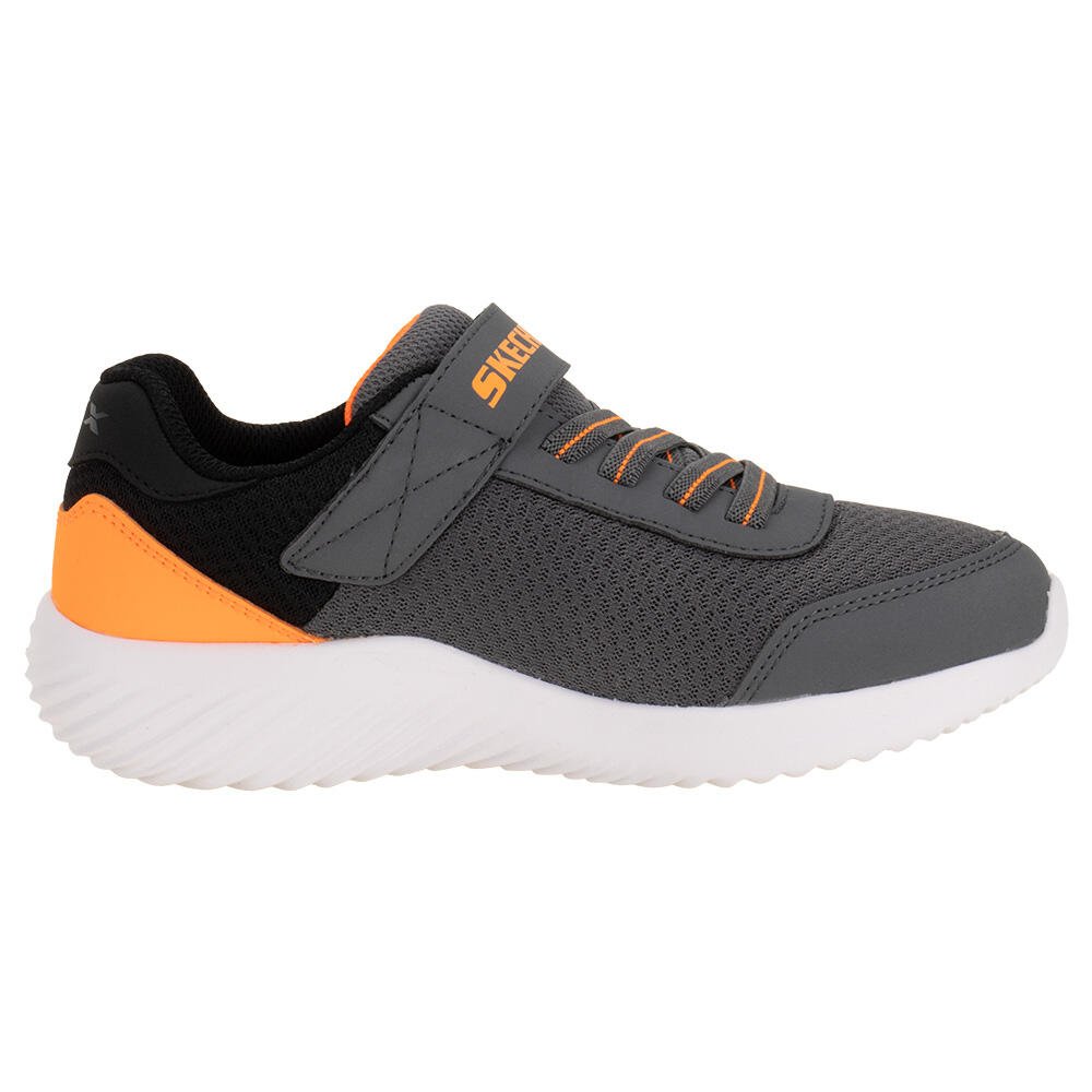 TÊNIS INFANTIL BOUNDER TREKZIC SKECHERS 403908L Cinza/Laranja 4
