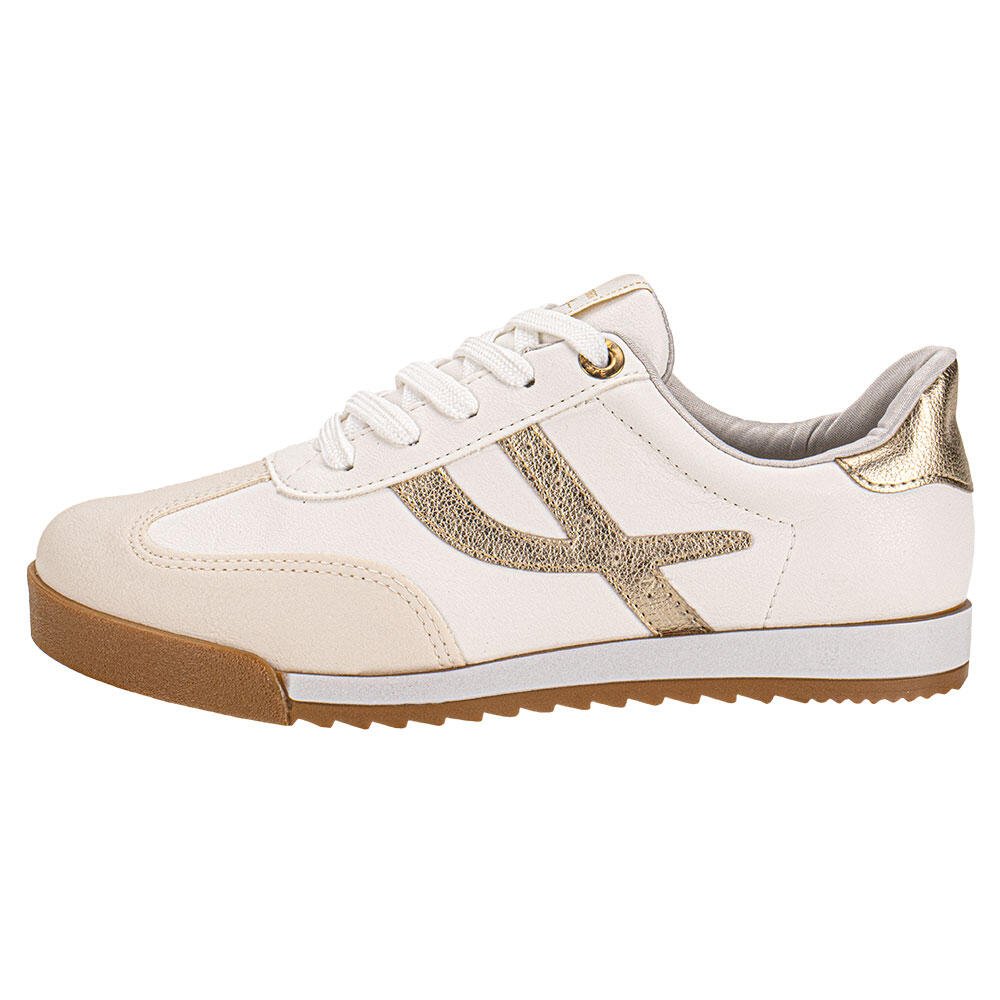 TÊNIS FEMININO CASUAL VIA MARTE 237003 Branco/Bege 2