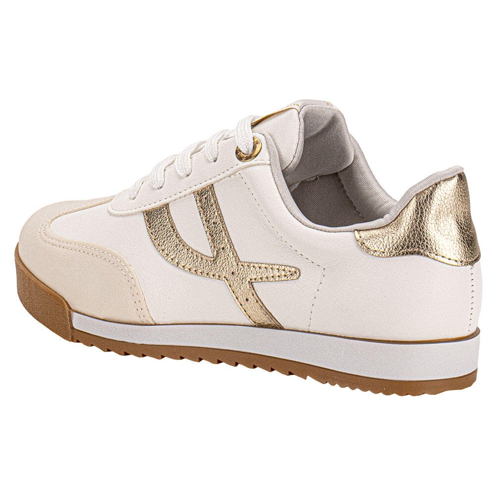 TÊNIS FEMININO CASUAL VIA MARTE 237003 Branco/Bege 3