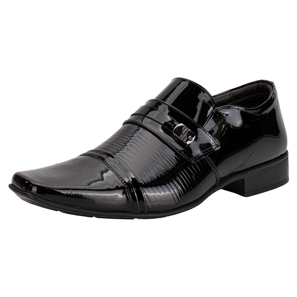 SAPATO MASCULINO SOCIAL AIR FILLIPO JOTA PE 77725 Verniz/Preto 1