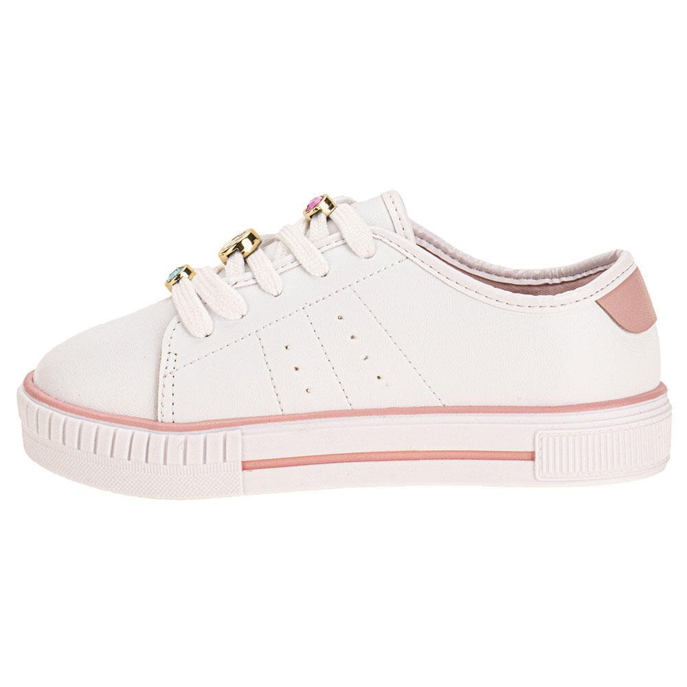 TÊNIS INFANTIL MOLEKINHA 2565113 Branco/Rosa 2