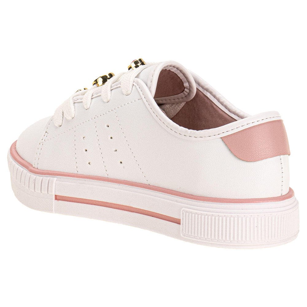 TÊNIS INFANTIL MOLEKINHA 2565113 Branco/Rosa 3