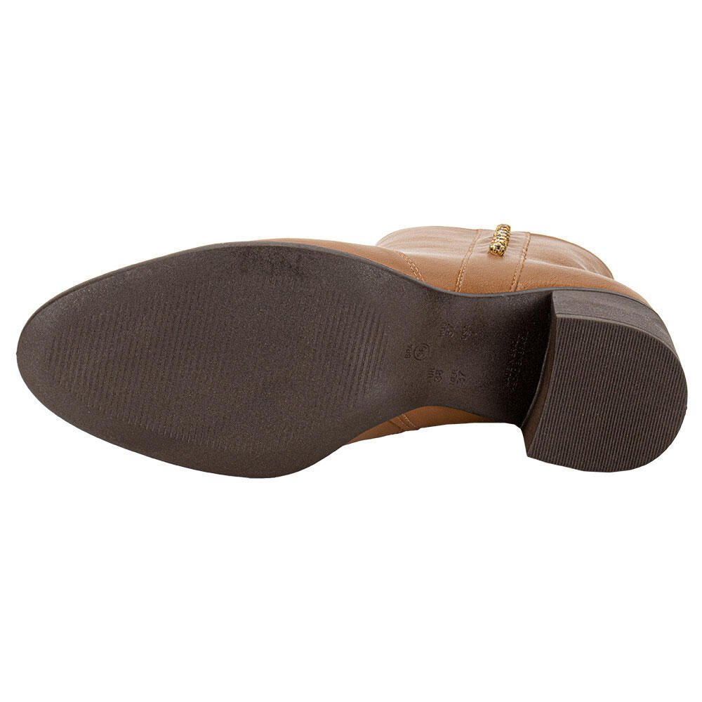BOTA FEMININA CANO BAIXO COMFORTFLEX 2492305 Camel 4