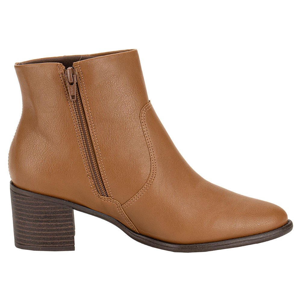 BOTA FEMININA CANO BAIXO COMFORTFLEX 2492305 Camel 5
