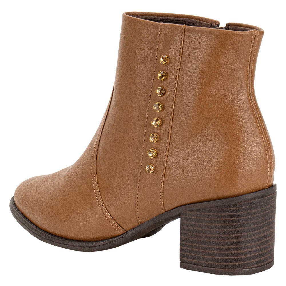 BOTA FEMININA CANO BAIXO COMFORTFLEX 2492305 Camel 3