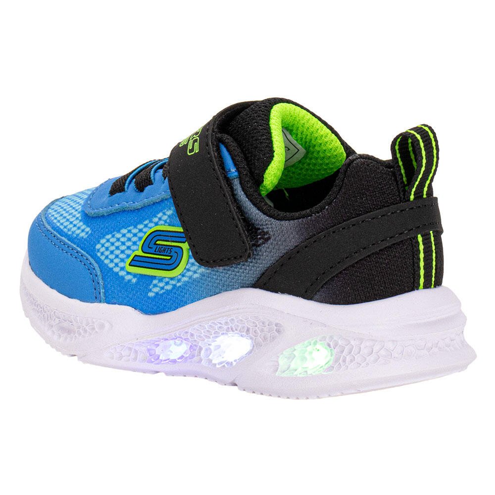 TÊNIS INFANTIL METEOR LIGTHS KRENDOX SKECHERS 401495N Preto/Azul 3