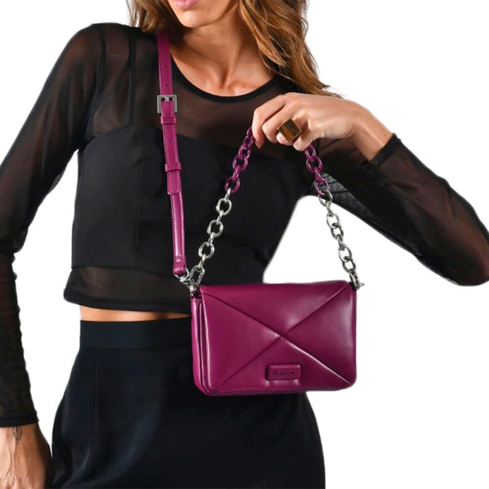 BOLSA FEMININA TRANSVERSAL VIA MARTE B1-153 Roxo 2