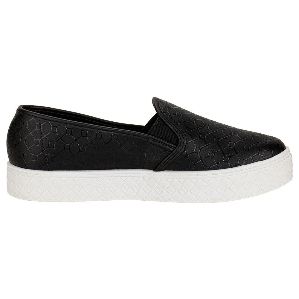 TÊNIS FEMININO SLIP ON MOLECA 5712304 Preto 5