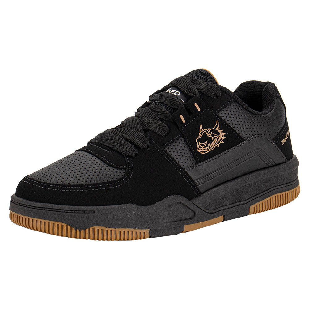 TÊNIS MASCULINO ZAND RED NOSE 861 Preto/Bege