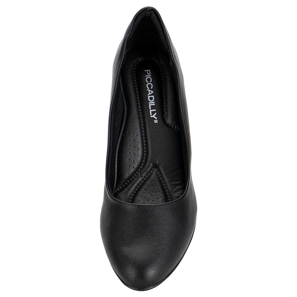 SAPATO FEMININO SALTO GROSSO PICCADILLY 700061 Preto 5