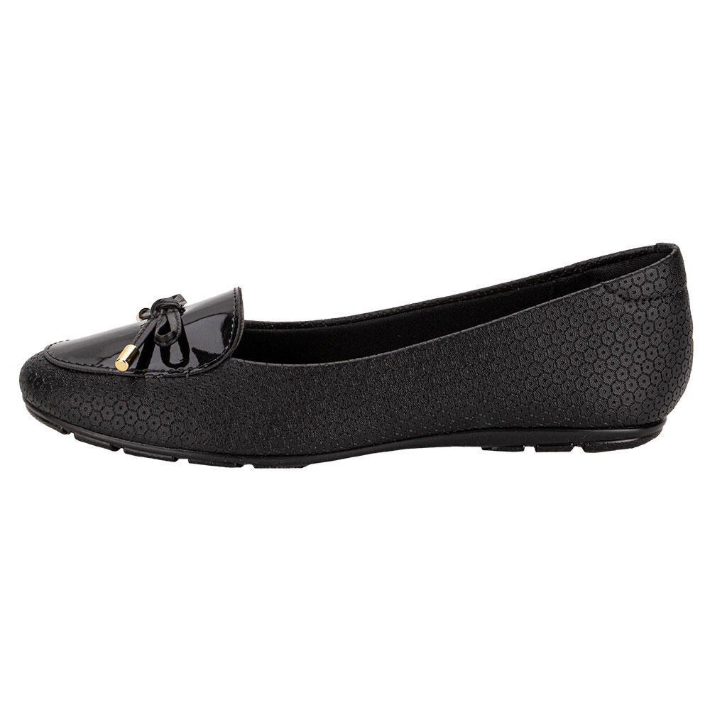 SAPATILHA FEMININA FLAT MOLECA 5800105 Preto 2