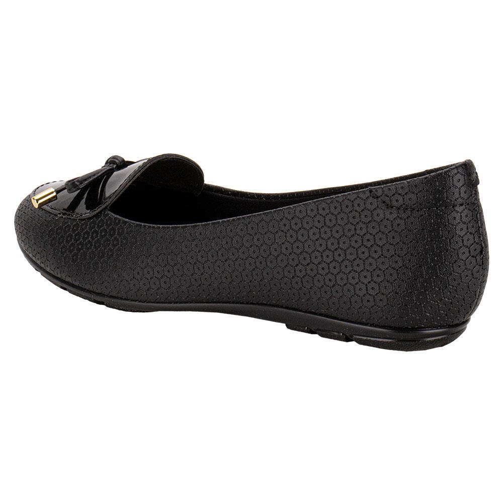 SAPATILHA FEMININA FLAT MOLECA 5800105 Preto 3