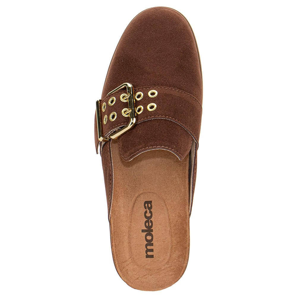 SAPATO FEMININO MULE MOLECA 5826103 Café