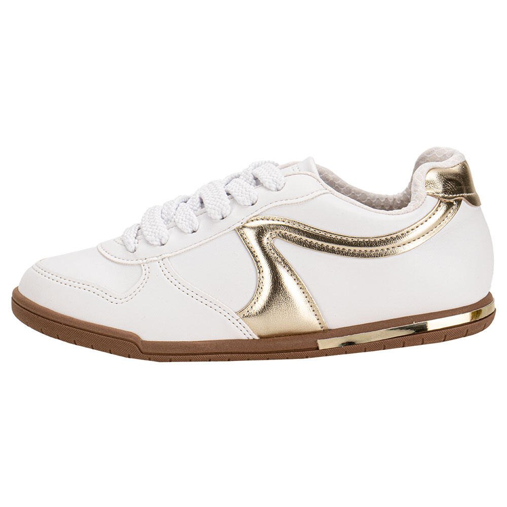 TÊNIS FEMININO CASUAL BEIRA RIO 4326101 Branco/Dourado 2