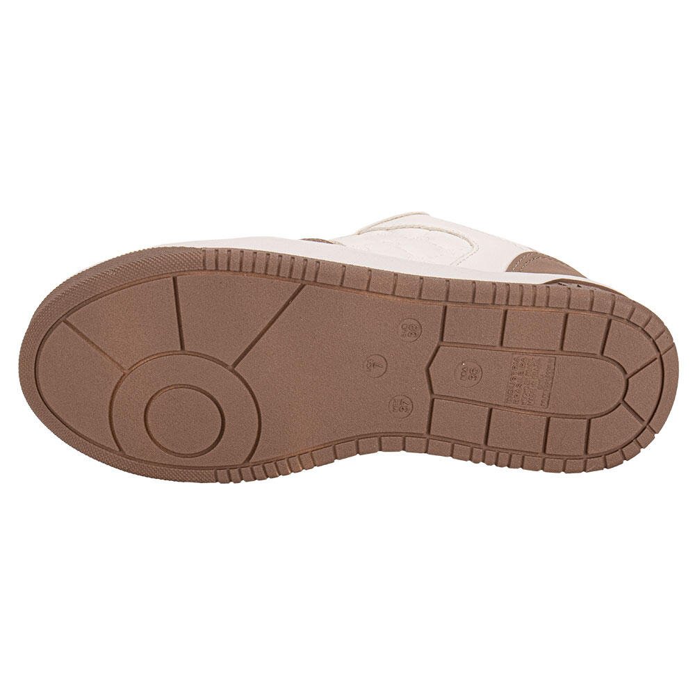 TÊNIS FEMININO CASUAL VIA MARTE 232001 Bege/Branco 4