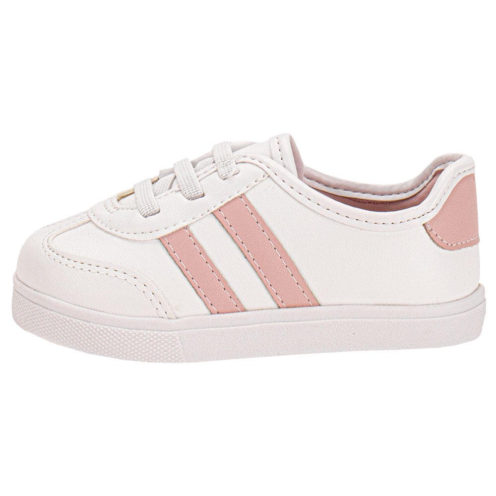 TÊNIS INFANTIL BABY MOLEKINHA 2118585 Branco/Rosa 2